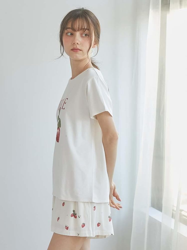 Amazon | [ジェラート ピケ] いちごワンポイントTシャツ